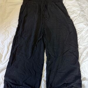 Black Wide-Leg Pants